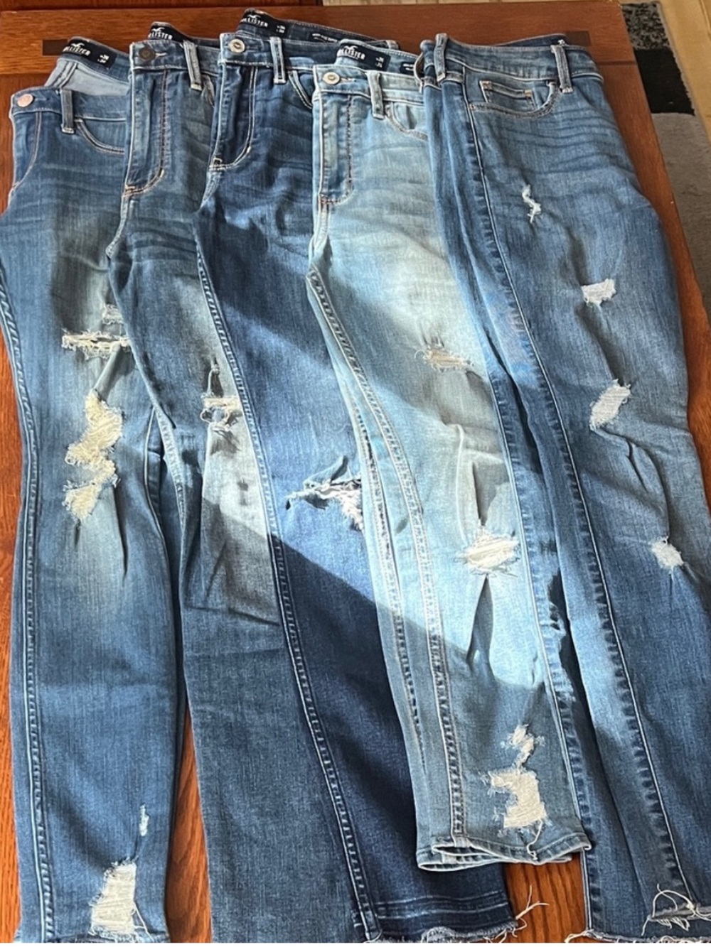Hollister • Women’s Size 26 • Distressed Blue Skinny Jeans Lot (Multiple Pairs)